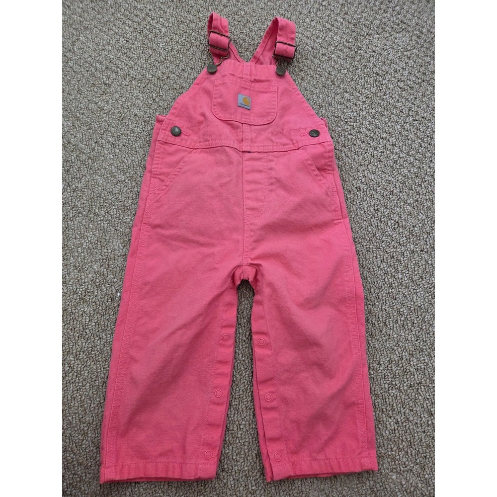 Carhartt baby girl overalls 18 mos